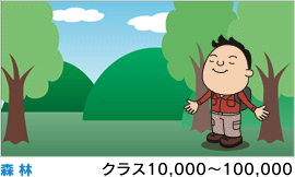 森林（クラス10,000〜100,000）